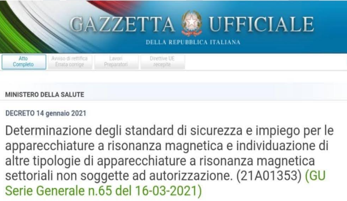 L’ESPERTO RESPONSABILE DELLA SICUREZZA IN RISONANZA MAGNETICA 1